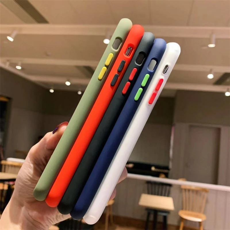 Чехол для iPhone X 11 Pro XR XS MAX 10 7 8 6s 6 Plus двойной цветной противоударный Гибридный