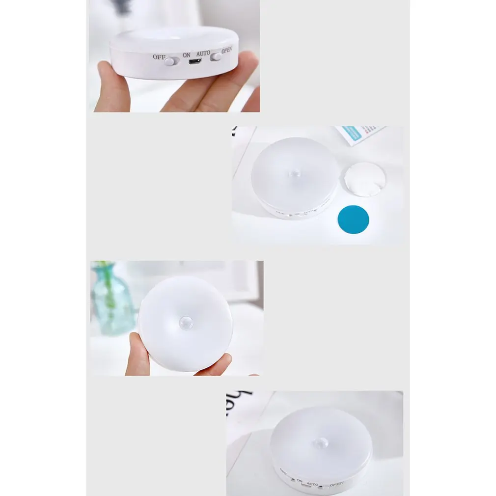 

Human Intelligent Light Controlled Night Light Led Automatic Lamp Lithium Battery Charging Convenient Night Lamp