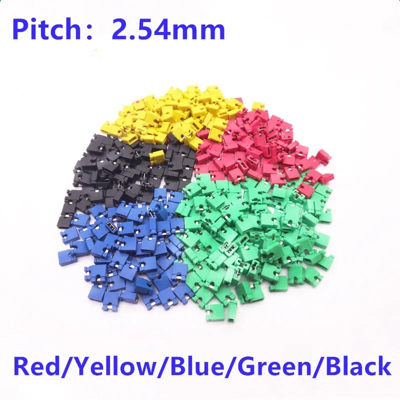 

1000Pcs/Lot 2.54mm Jumper Cap Mini Jumper Short Circuit Cap for DIY 3D Accessories 3D Printer Control Panel Connector