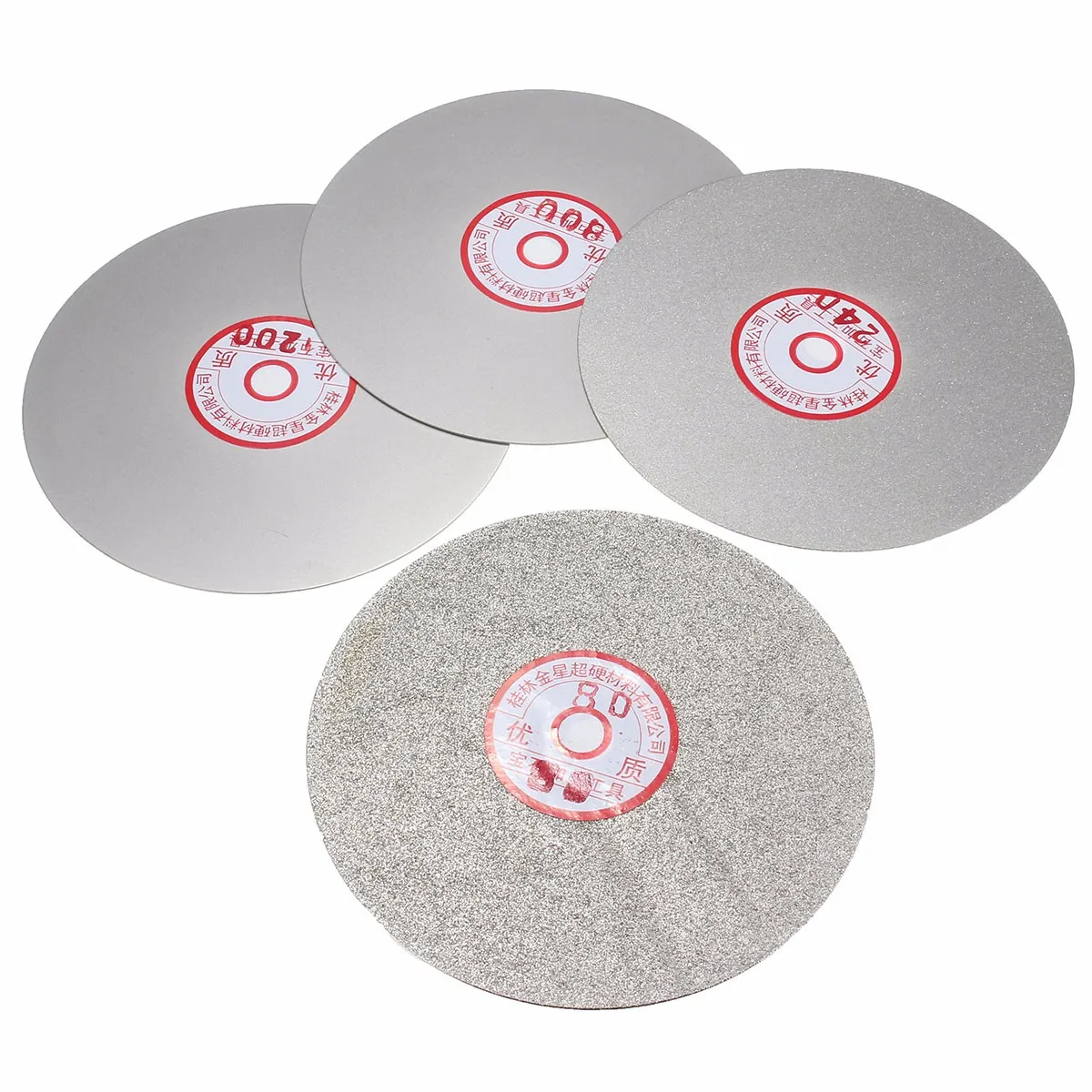 

6" Diamond Polishing Disc 4pcs 600 800 1200 3000 Grit Flat Lap Grinding Wheel Diamond Coated Flat Lap Lapping Grinding Disc