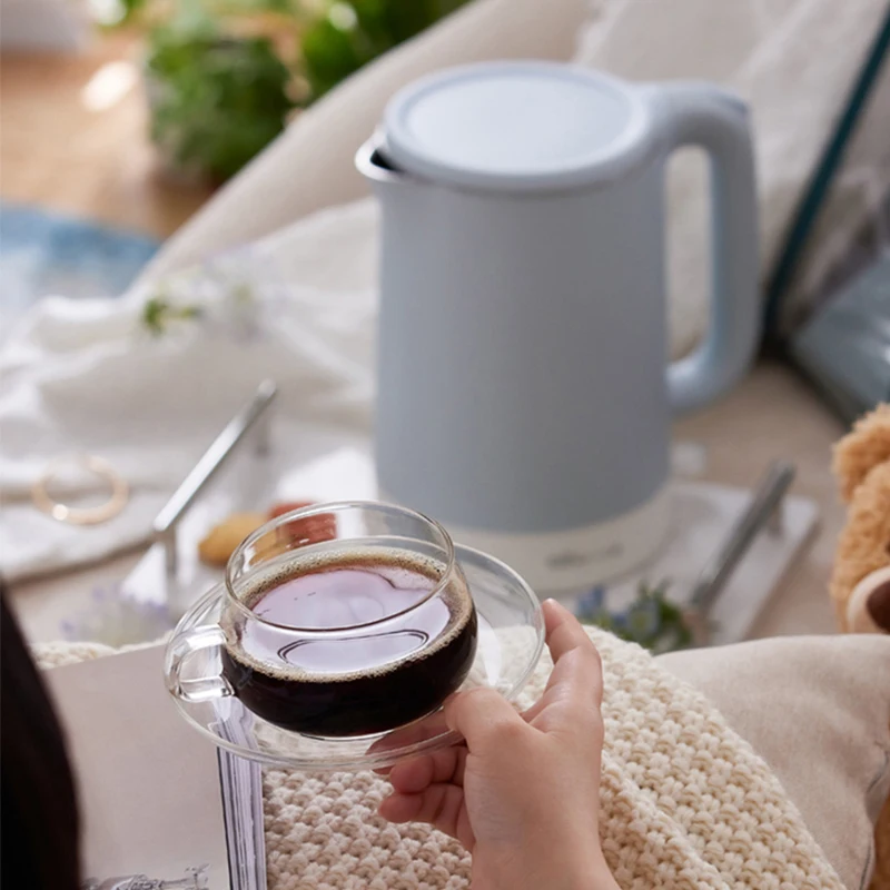 Электрический чайник Bear 1 5 л мини-портативный домашний из нержавеющей стали с