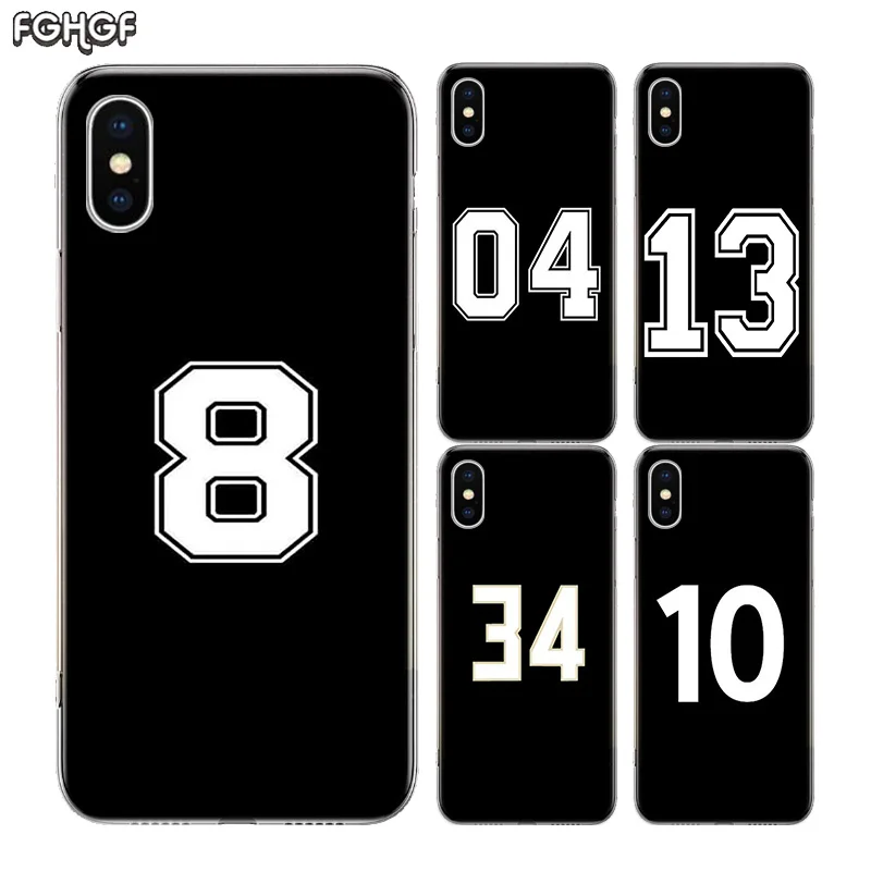 Силиконовый чехол для телефона Lucky number Fundas Apple iPhone 11 Pro 6 6S 7 8 Plus + X 10 Ten XS MAX XR 5 5S SE Heart