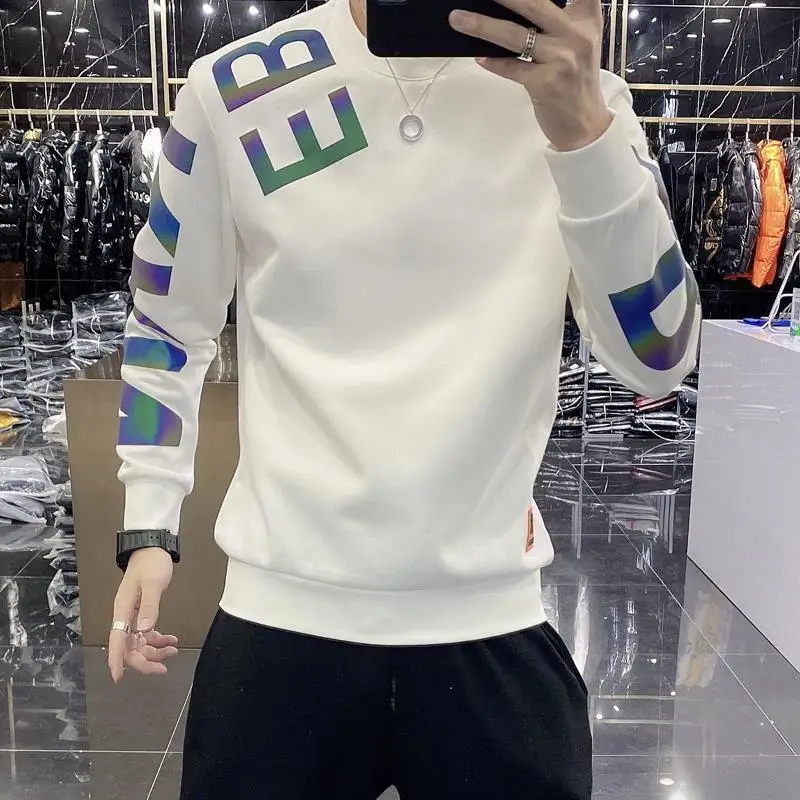

Winter new vests men's casual fashion letter base shirt tide