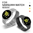 Ремешок для наручных часов samsung galaxy watch active 2 44 мм20 мм22 мм ремешок для часов, Миланская петля, нержавеющая сталь, браслет из звеньев, active2 40 мм, Correa