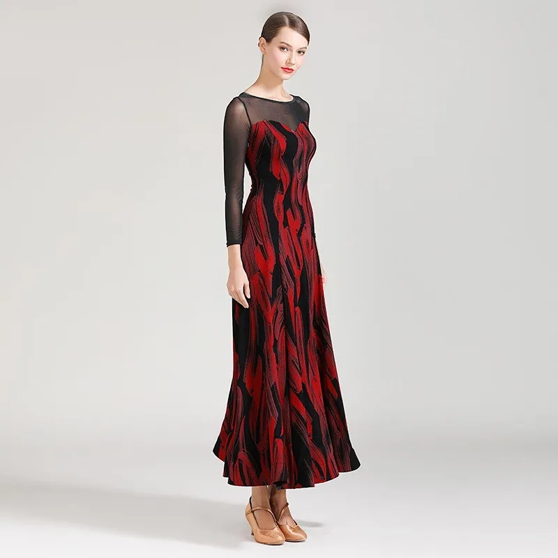 latin ballroom dress for dancing women dance flamenco practice wear foxtrot modern costumes | Тематическая одежда и