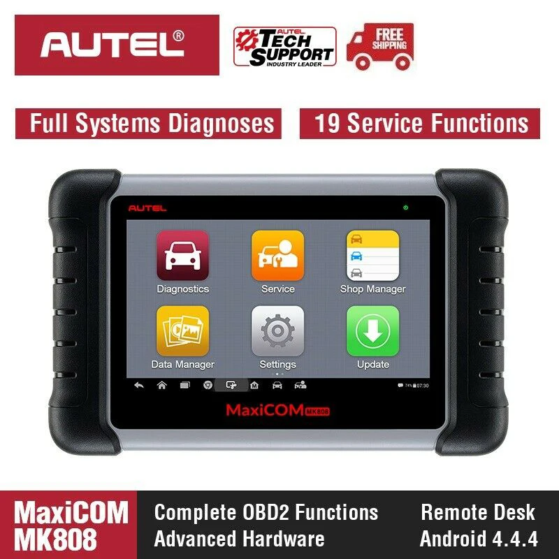 Autel MaxiCOM MK808 OBD2 сканер OBDII диагностический инструмент автомобильный считыватель