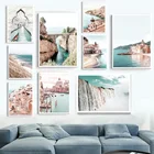 Постеры и принты Венеция, береговой город, водопад, Скандинавская живопись на холсте, настенные картины для декора гостиной