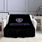 Одеяло Scania, флисовое покрывало для грузовика, супер теплое покрывало для дома, спальни, простыни для дивана, подарок