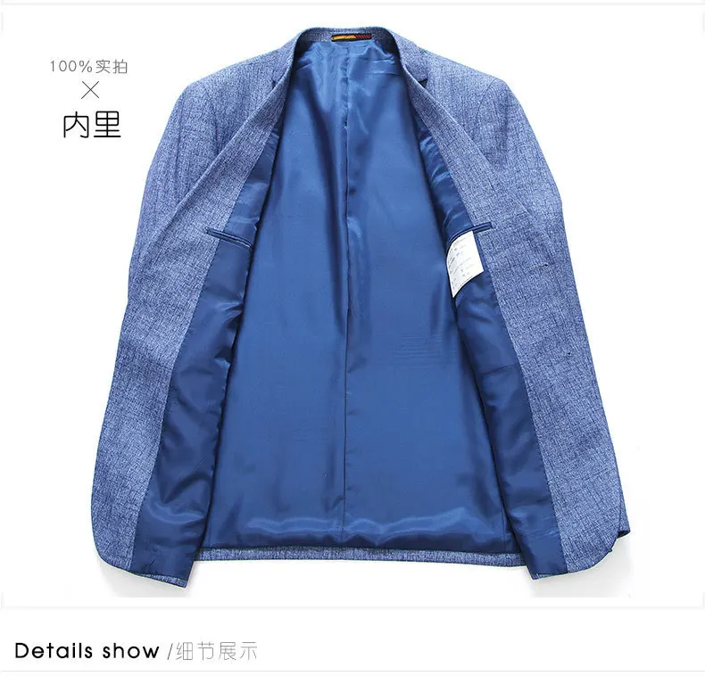 8XL 7XL размера плюс бренд Небесно Голубой Блейзер Для мужчин костюма Veste Homme Новое