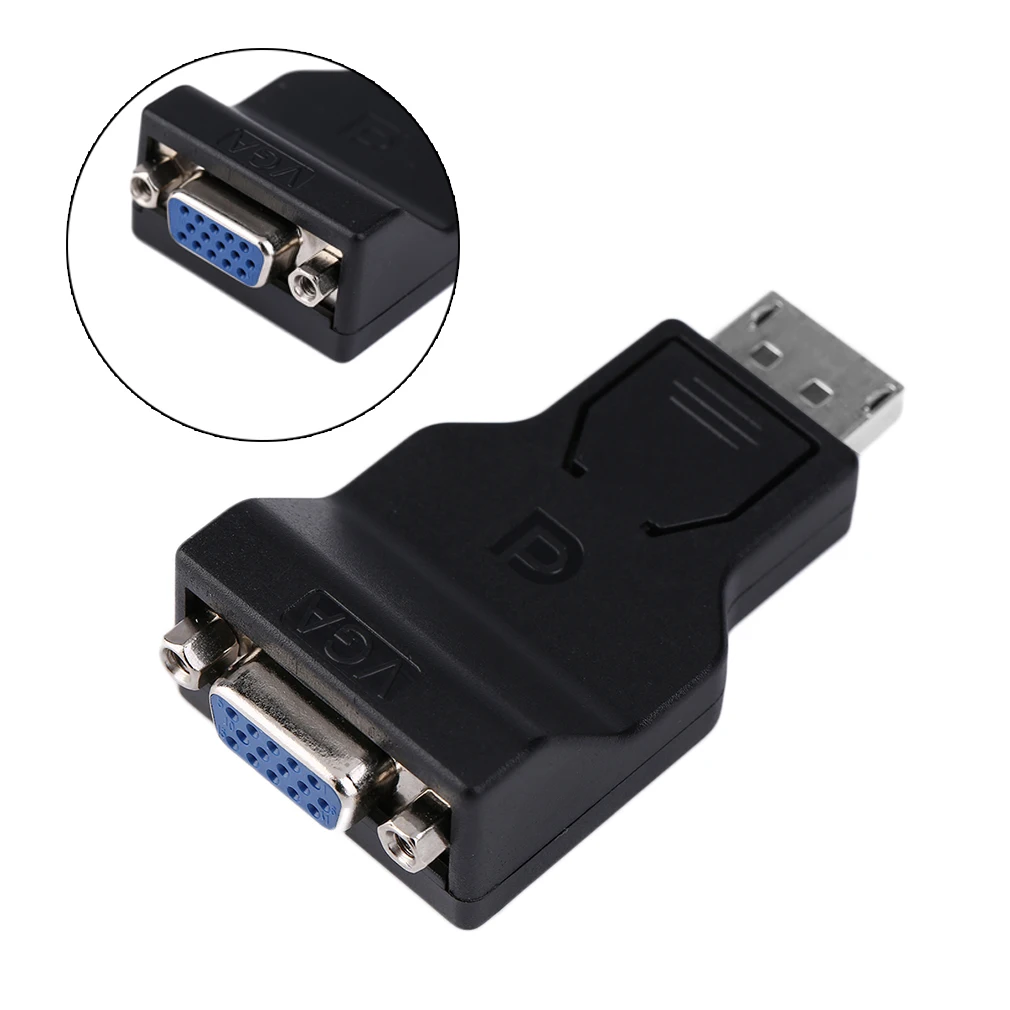 Профессиональный адаптер Displayport в HDB15P никелированный преобразователь DP Male Female| |