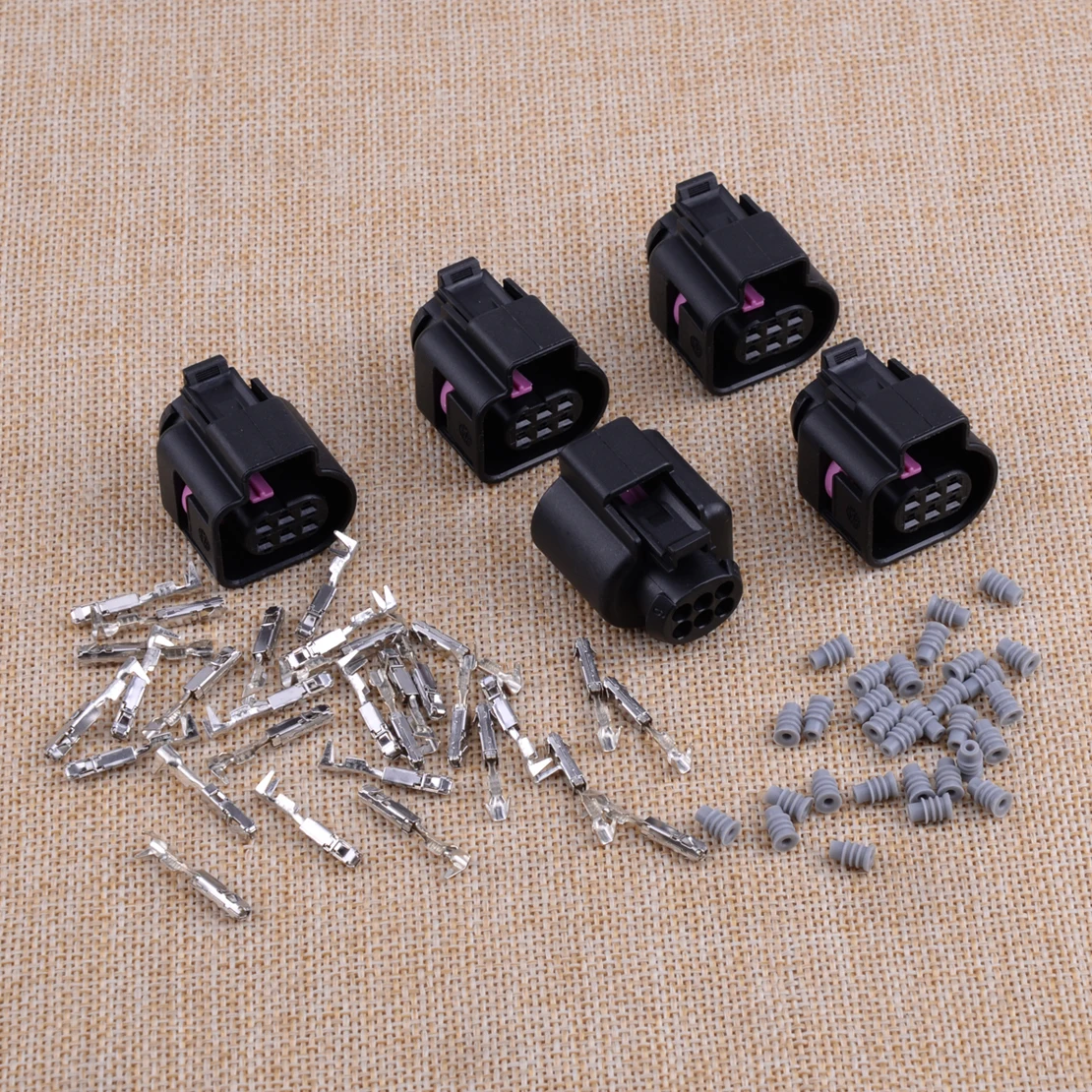 5 комплектов 6Pin 1928404669 O2 кислородный датчик разъемы дроссельной заслонки черные