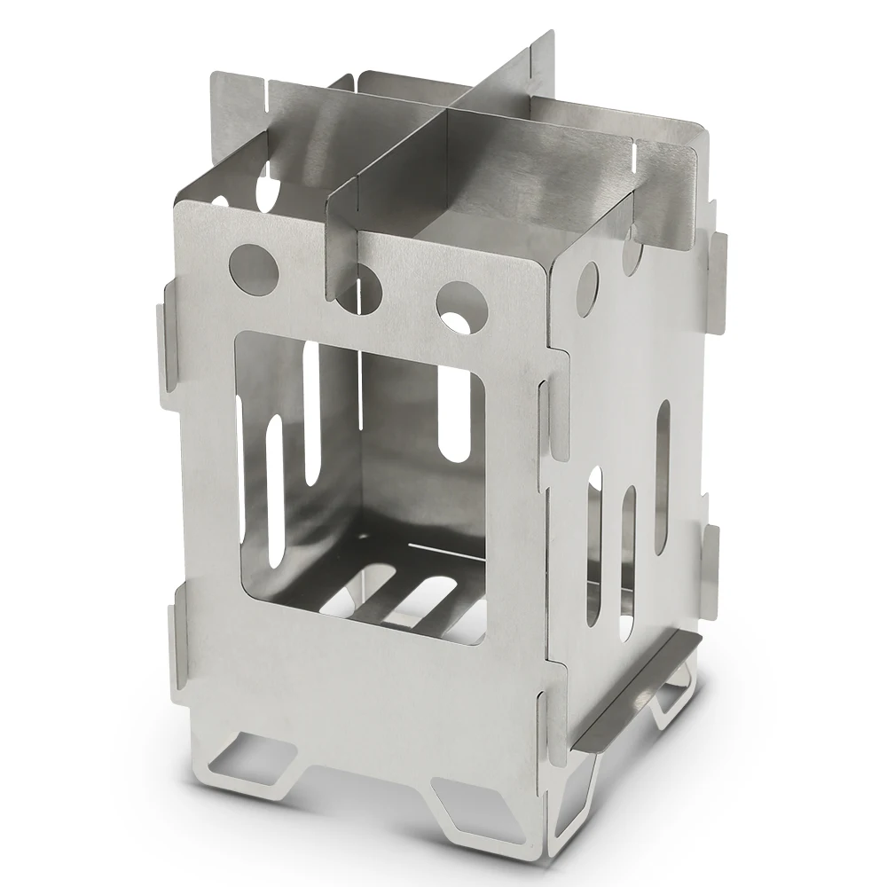 Портативная складная деревянная горелка для кемпинга печи пешего туризма