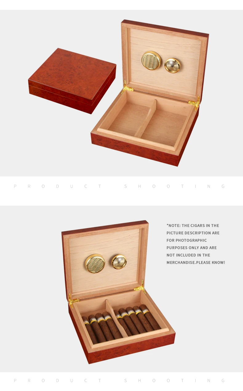 Аксессуары для сигар COHIBA, чехол для путешествий с гигрометром и увлажнителем из кедрового дерева