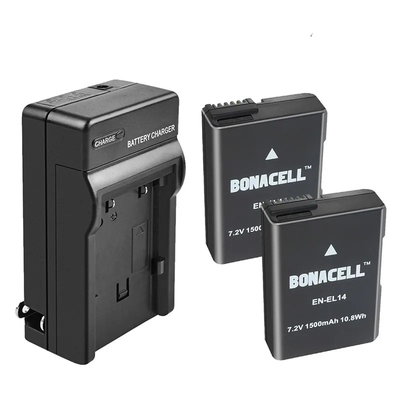 Bonadget 1500 мА/ч EN-EL14 ENEL14 RU EL14 Зарядное устройство ДЛЯ ЗАМЕНЫ Nikon D5200 D3100 D3200 D5100 P7000 P7100