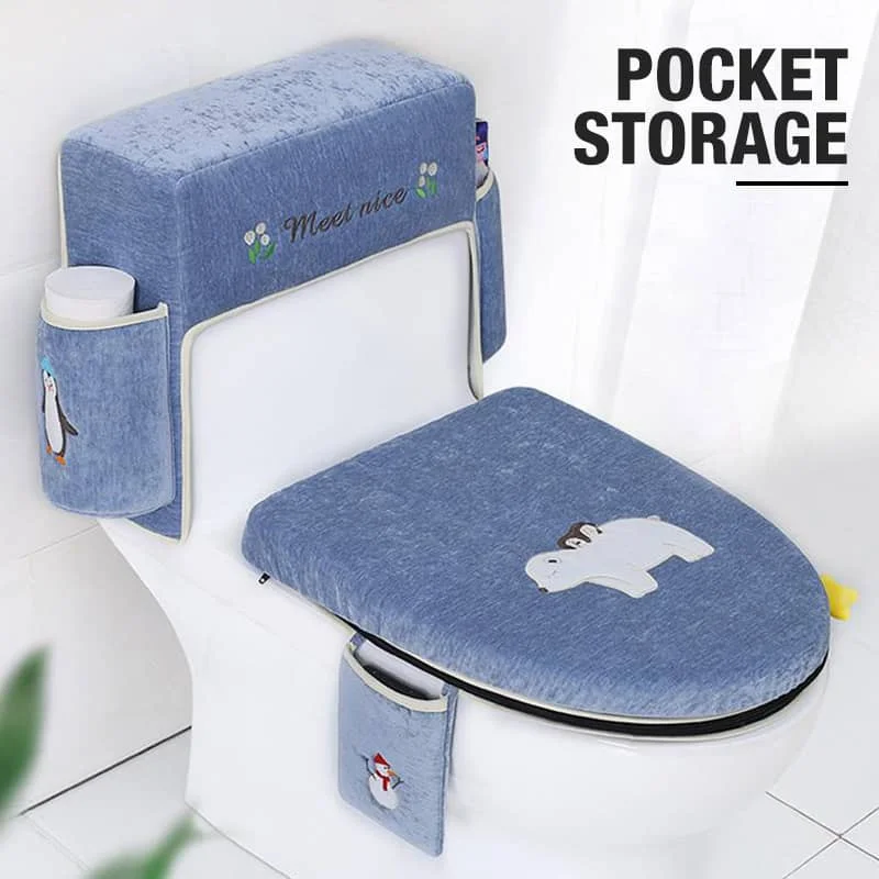 Горячая Распродажа удобный чехол на сиденье унитаза для ванной зимний бытовой