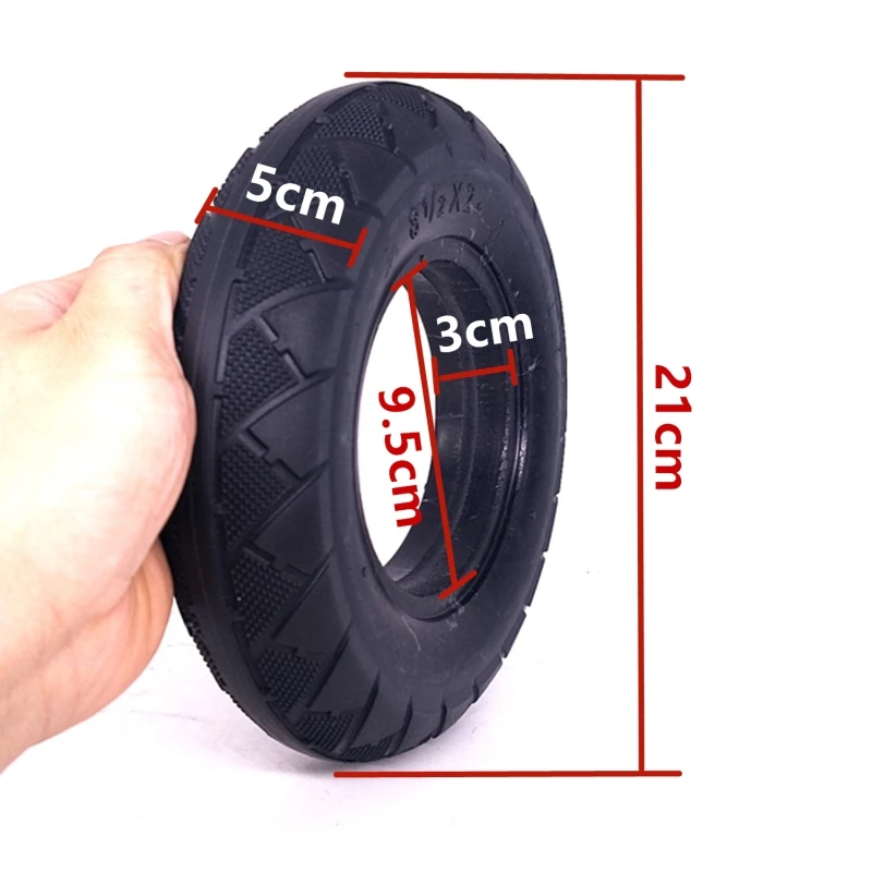 

High Quality 200x50 Explosion-proof Electric Bike Scooter Tubeless Tyres 8 Inch Motorcycle Solid Wheel Tires Bee Hive Holes