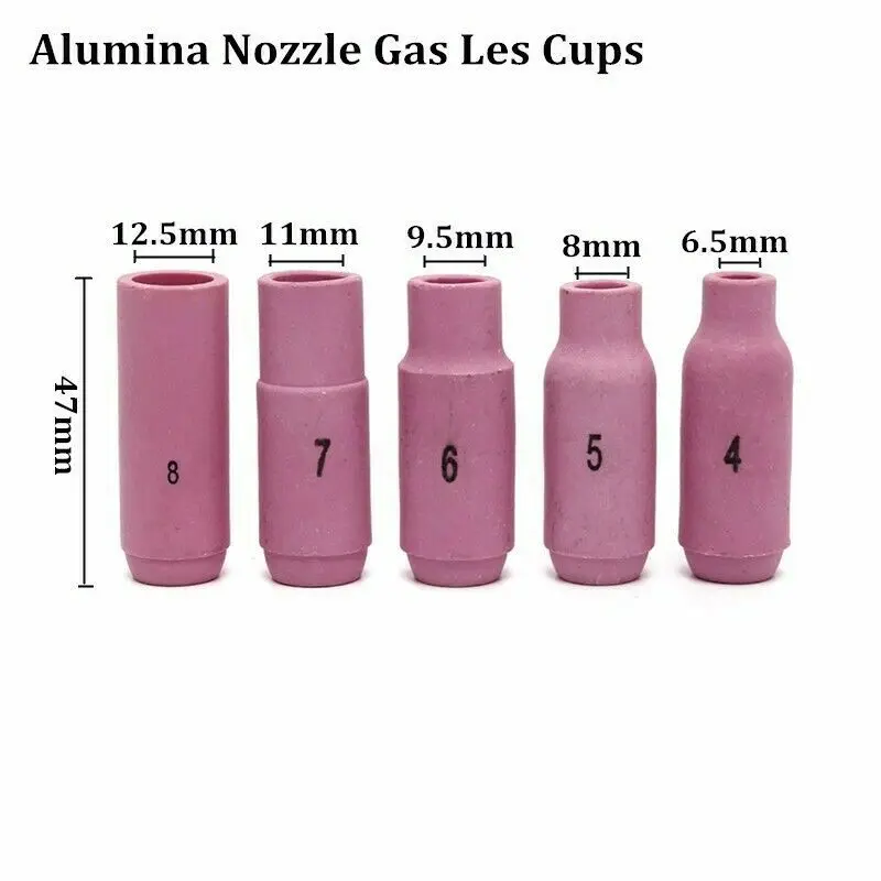 

17pcs TIG Welding Torch Gas Lens Heat Cups Collets Replacement For WP-17/18/26