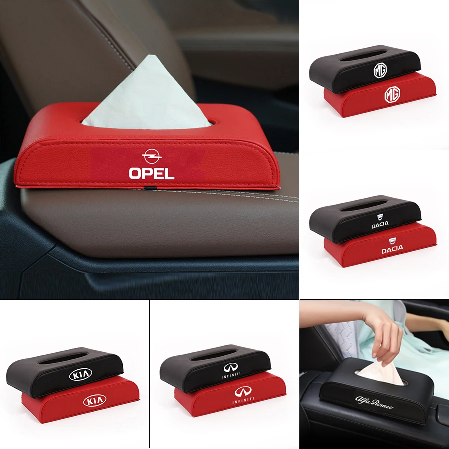 

1pcs Car Tissue Boxes Auto Paper Towel Holder for Buick Regal 2010 2015 Encore Lesabre Verano Enclave Rendezvouz Avenue Skylark