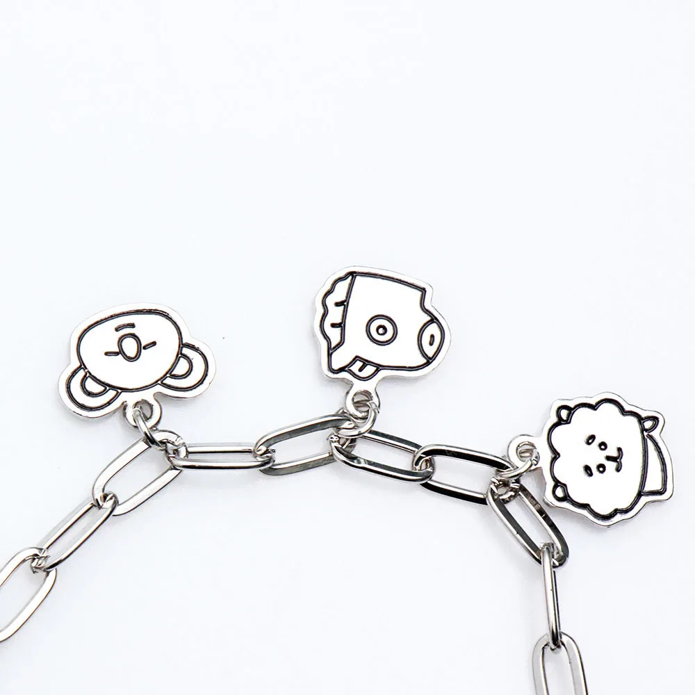 

Charm Bracelets Jewelry Stainless Steel Animal Accessories Korean Bracelets for Women Couple Bracelet Best Gift for Girl Friends