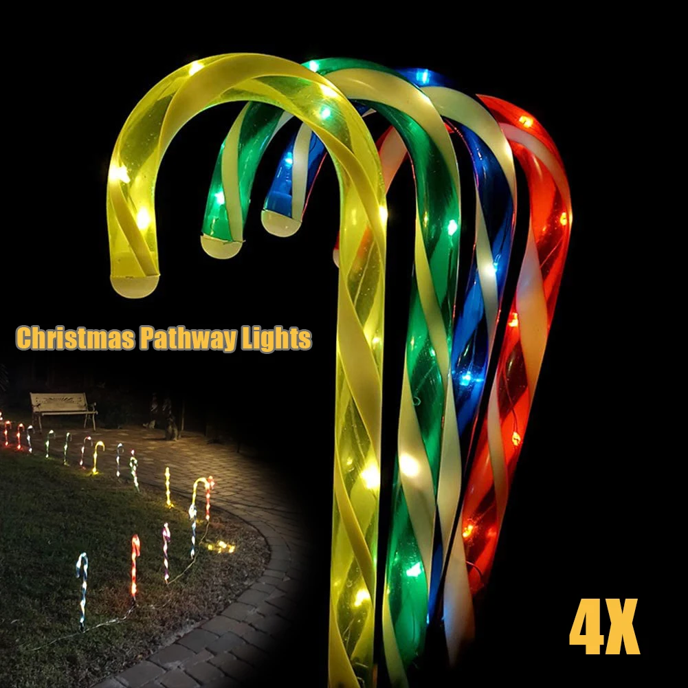 

4 шт., рождественские Габаритные светильник для садовых дорожек