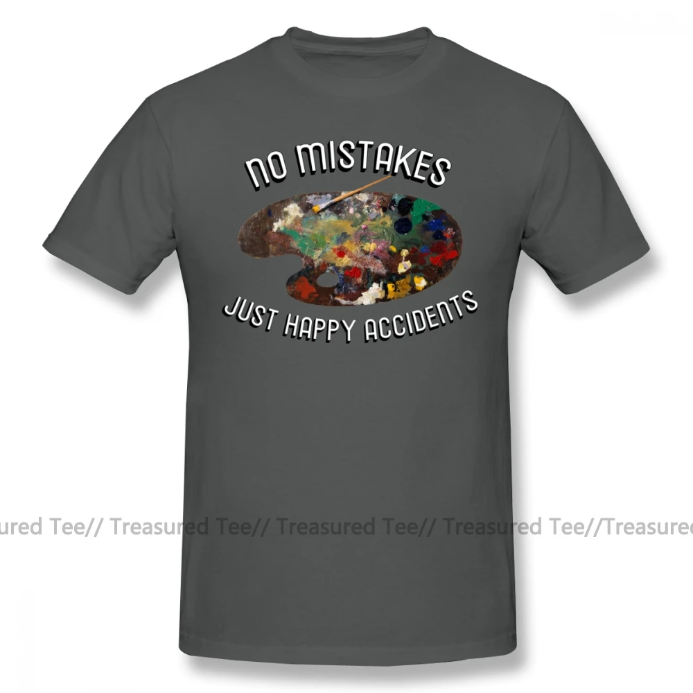 Футболка Bob Ross футболка BOB ROSS NO eraps HAPPY accident Милая футболка с принтом модная футболка с коротким рукавом большого размера