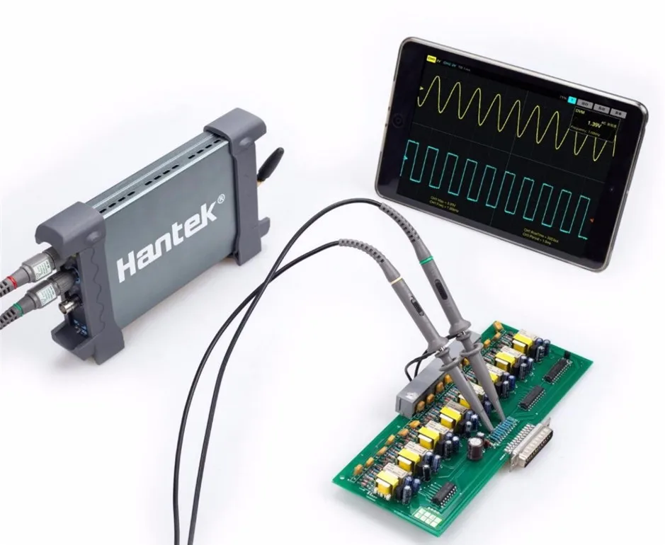 Hantek 6074BE 4 канала 70 МГц полоса пропускания автомобильный Osiclloscope цифровой USB Portrail