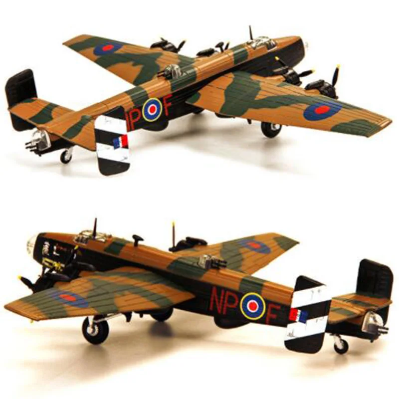 

1:144 scale Halifax Bomber WWII aircraft airplane models adult children toys gift model for display show collections