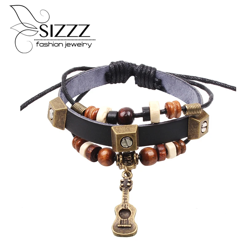 Модные бусы из натуральной кожи подвески для мужчин и женщин ювелирные изделия