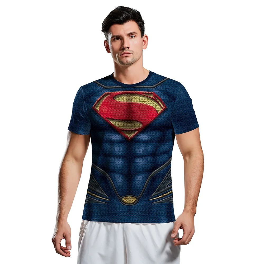 Популярная мужская футболка с коротким рукавом 3D принтом молнией уникальная