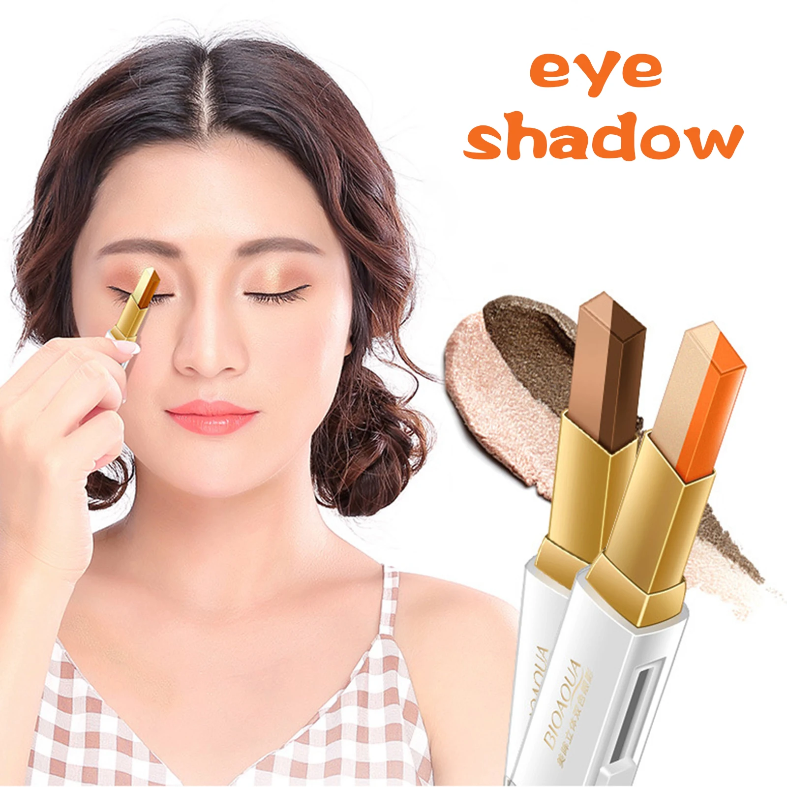 

Eye Shadow Stick Waterproof Double Colors Gradient Long Lasting Eyeshadow Pen EY669