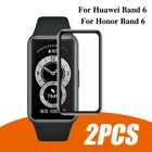 Изогнутая Защитная пленка для huawei honor band 6, 2 шт., защита экрана, не стекло на умном браслете honer band6