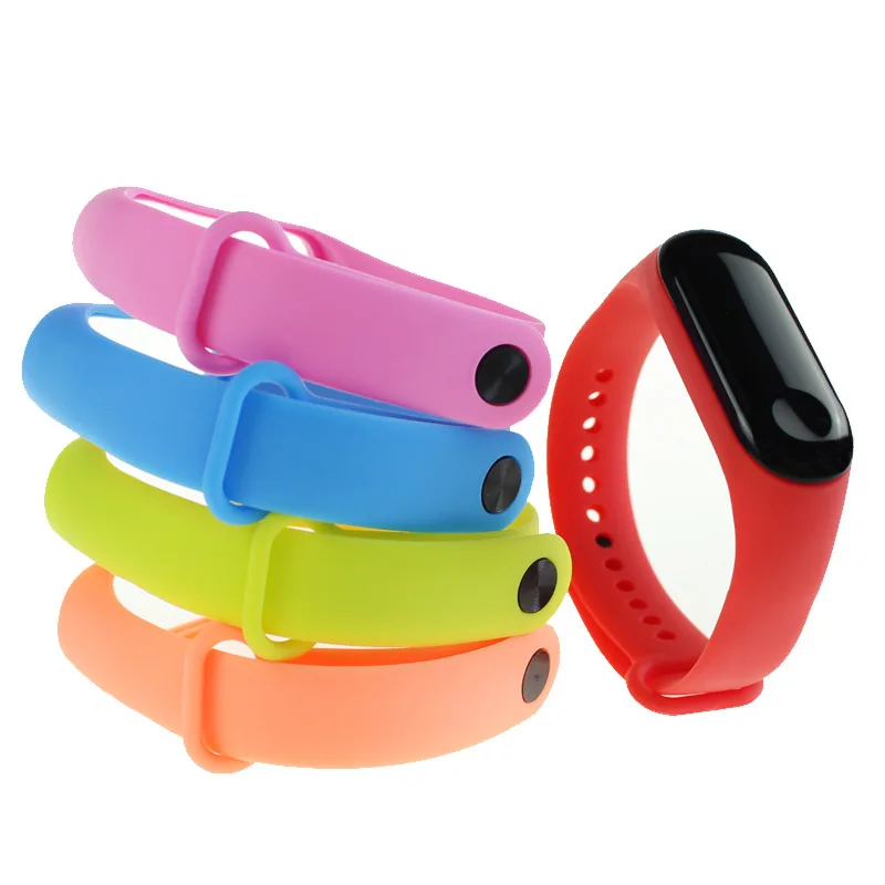 Для Xiaomi mi Band 4 3 ремешок силиконовый браслет для аксессуары band сменные цветные
