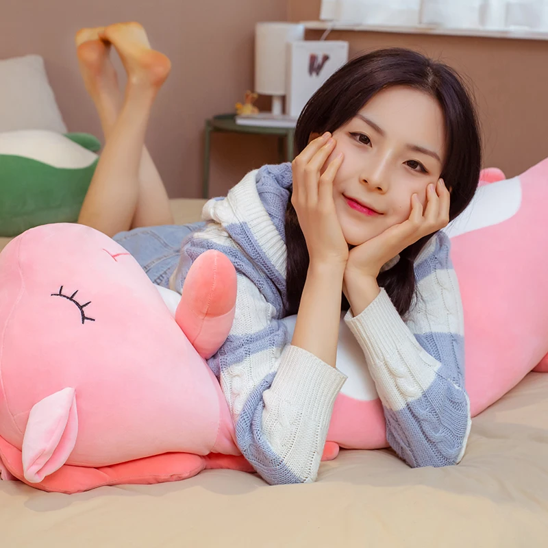 

1pc 70/90/120CM Cartoon Animal Dinosaur Unicorn Cat Plush Toys Stuffed Soft Long Sleeping Pillow Dolls Children Birthday Gift