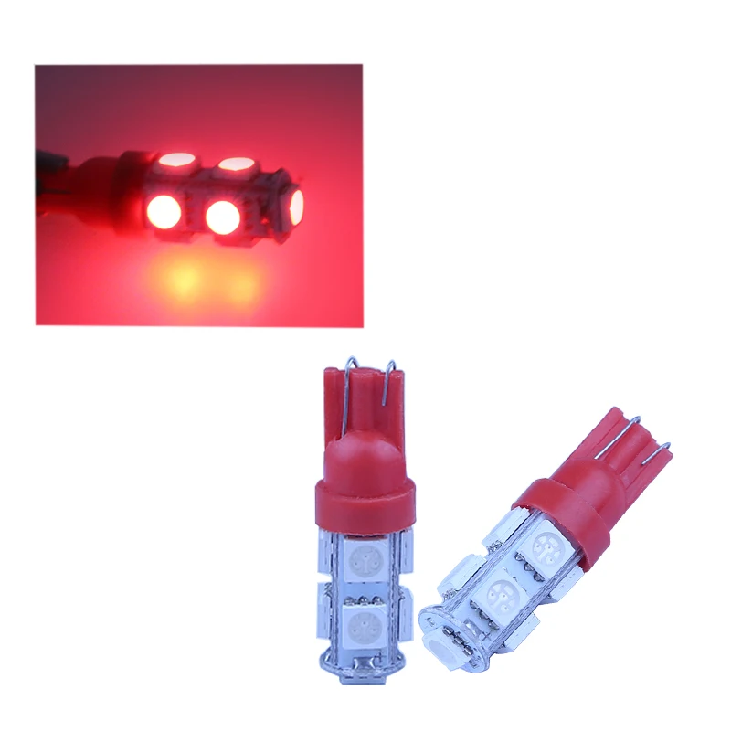 10 шт. задние фонари T10 5050 с 9 светодиодами|Сигнальная лампа| |
