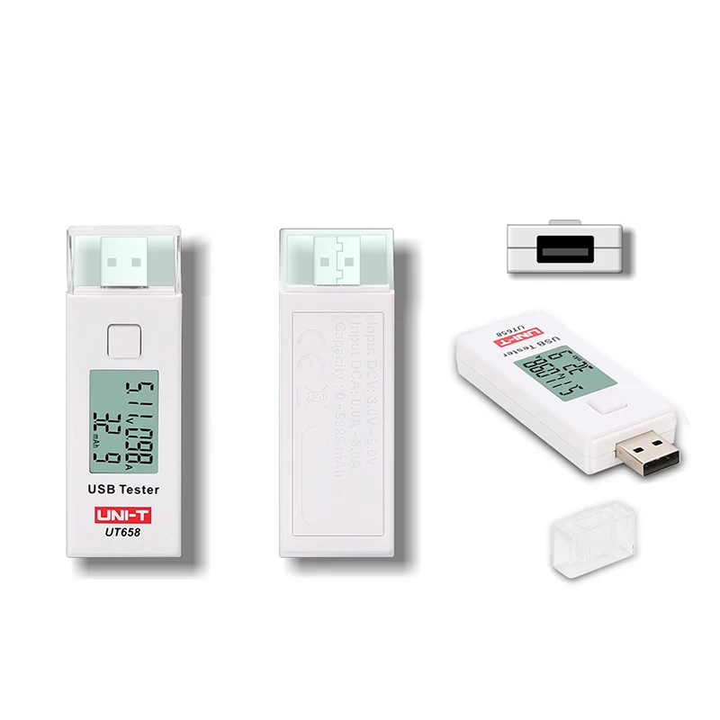 UNI T UT658/UT658B USB Тестер Цифровой вольтметр U диск мобильный доктор Ток Напряжение