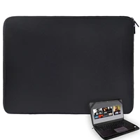 17 solid black laptop notebook sleeve bag waterproof neoprene case with 4 strps for 17 3 17 4 hp dell acer lenovo toshiba pc