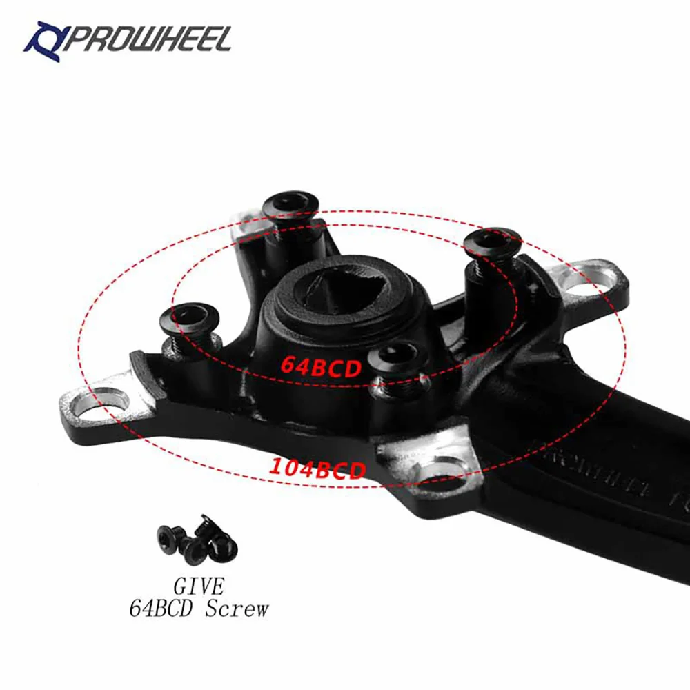Шатун для горного велосипеда prowheel 64BCD 104BCD с квадратным отверстием один двойной