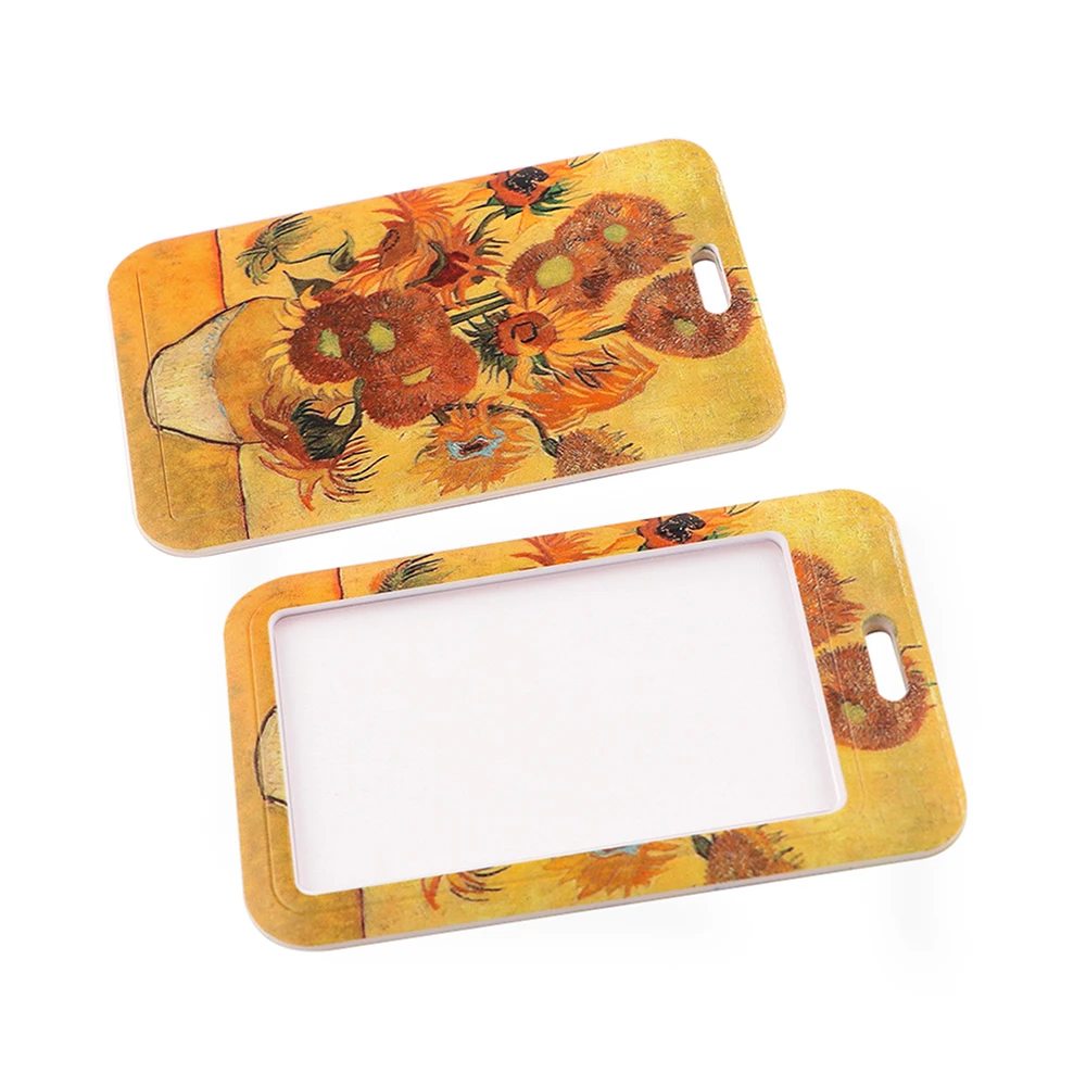 Держатель для ID-карты с подсолнухами Ван Гога |