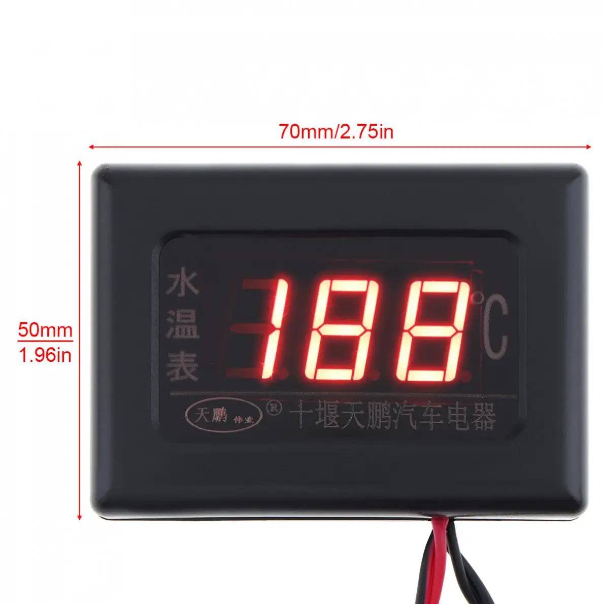 12 В/24 В Универсальный цифровой дисплей Автомобильный измеритель температуры