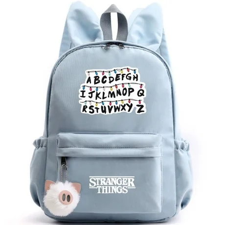 Mochila странные вещи рюкзаки для девочек повседневная школьная Студенческая милая сумка на плечо с буквами женские дорожные сумки большой емкости