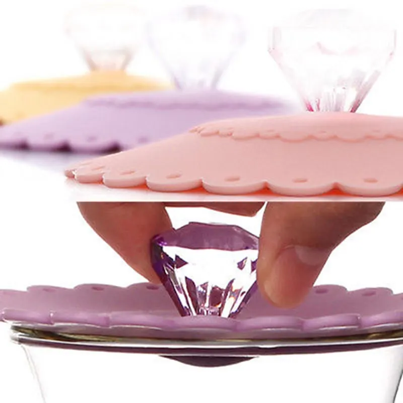 Милый многоразовый силиконовый чехол с бантом кружевом луком пылью чашка