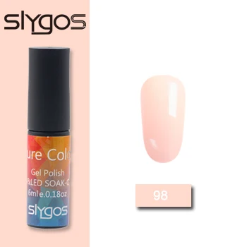 98 SLYGOS 6 мл УФ-гель для ногтей Топ УФ Led гель Осенняя Серия Тыква трава зеленый шоколад цвет Лак удаляющийся замачиванием гель лак - Цвет: 98
