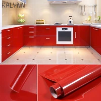 shiny red contact paper vinyl self adhesive wallpaper for kitchen countertop cabinets wardrobe furniture decorative diy stickers