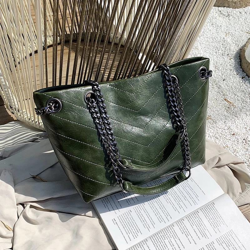 Ретро сумка на плечо женская новинка 2019 цепочке сумка-мессенджер Женская Большая