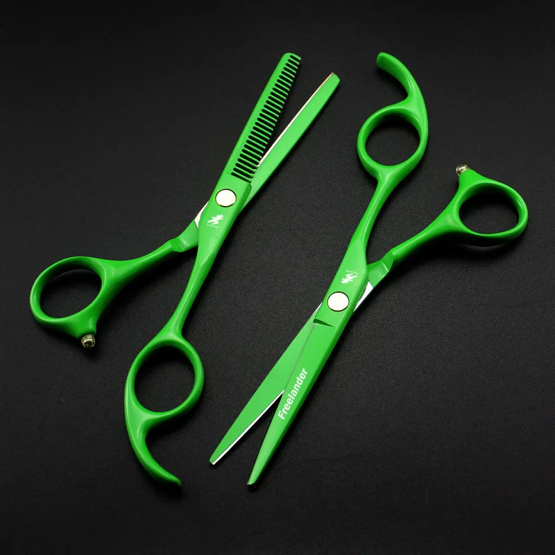 5 дюймов FM-12 зеленые прямые ручки профессиональные ножницы для грумера домашних