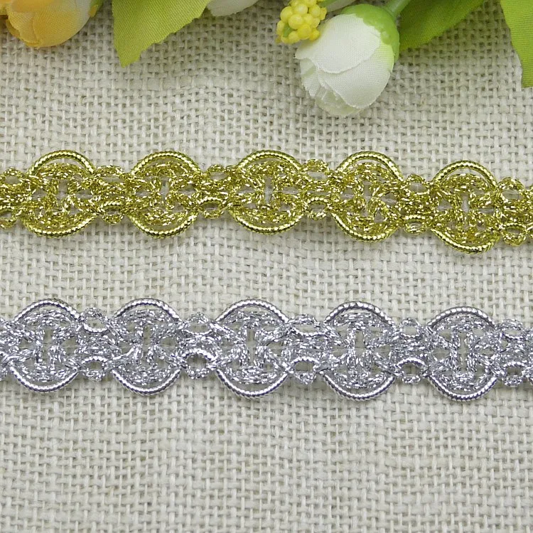 Лента с изогнутой кружевной отделкой ширина 10 метров 2 см | Дом и сад