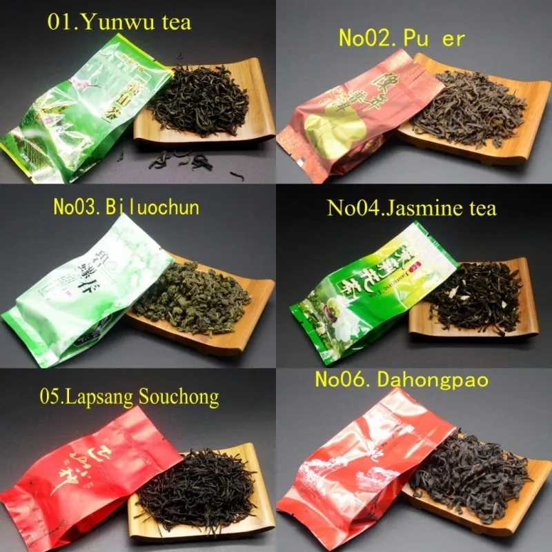 18 различных запахов китайского чая каждый чай два пакета включают молоко Oolong Pu-erh