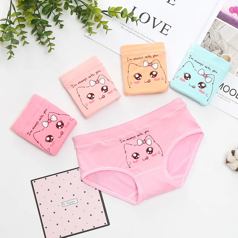3 шт./лот Новинка Kids'Underwear девочки Треугольники штаны модифицированное