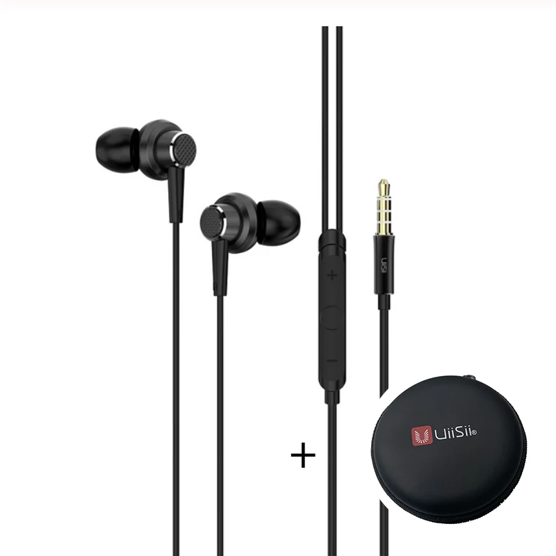 GT900 Black And Box UiiSii GT900 наушники-вкладыши Проводные металлические стерео наушники, 12 мм Динамический драйвер для высокой чувствительности сенсорной регулировки тона - Цвет: GT900 Black And Box