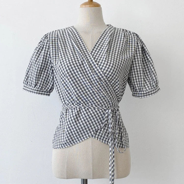 Новинка 2021 летние женские блузки винтажные повседневные Модные цельные рубашки